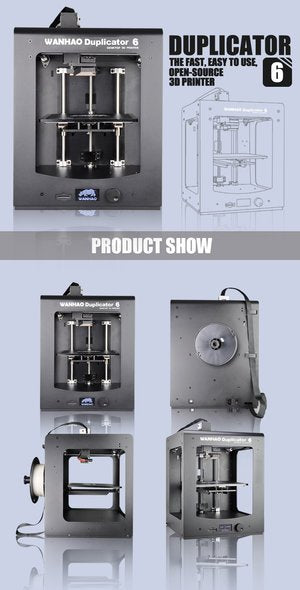Wanhao Duplicator 6 3D Skrivare with side and top covers