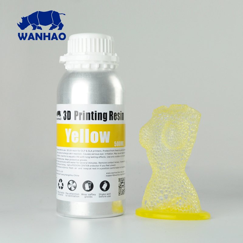 Wanhao 3D-Printer UV Resin - 500 ml - Yellow