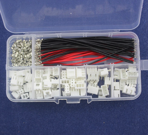 Kabel kopplingar 40 sets Kit i låda 2p 3p 2.54mm 50st 24AWG 10cm