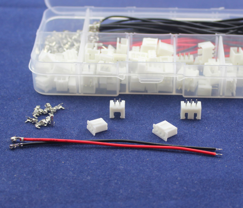 Kabel kopplingar 40 sets Kit i låda 2p 3p 2.54mm 50st 24AWG 10cm