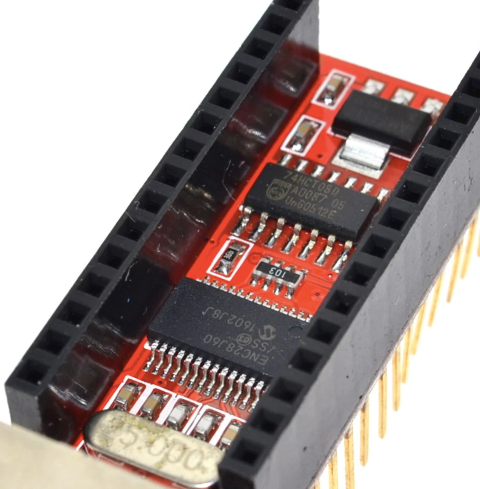 Ethernet Shield V1.0 for compatible Nano 3.0 ENC28J60 - RJ45 Webserver Module