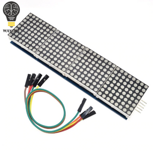 MAX7219 Dot Matrix Module For Arduino Microcontroller 4 In One Display with 5P Line