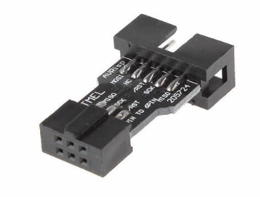 10 Pin to 6 Pin Adapter Board for AVRISP MKII USBASP STK500