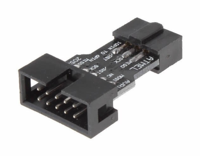10 Pin to 6 Pin Adapter Board for AVRISP MKII USBASP STK500