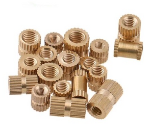 Copper inserts Injection nut M4x5x6mm embedded part knurl nut